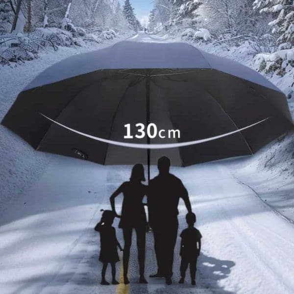 130cm Extra Large Folding Umbrella Windproof Waterproof Sun Rain Shield For Family Travel Business Two-Person Outdoor Parasol C260520