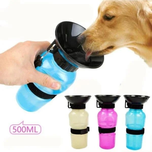 Cat Dog Bowl Designer Free drink bottle Extrusion Large Travel Cup 500 Ml Outdoor Drinking Water Feeder Bowl For Dog Cat Pet Sup