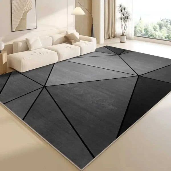 VIKAMA Light Luxury Geometric Rug Stain-Resistant And Easy To Maintain Living Room Floor Mat Bedroom Area Rug Home Decor L260519