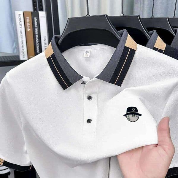 Summer Lapel Short Sleeved Polo Shirt Designer Brand Design Print T-shirt Fashion Casual Business Men's Clothing 26L0520