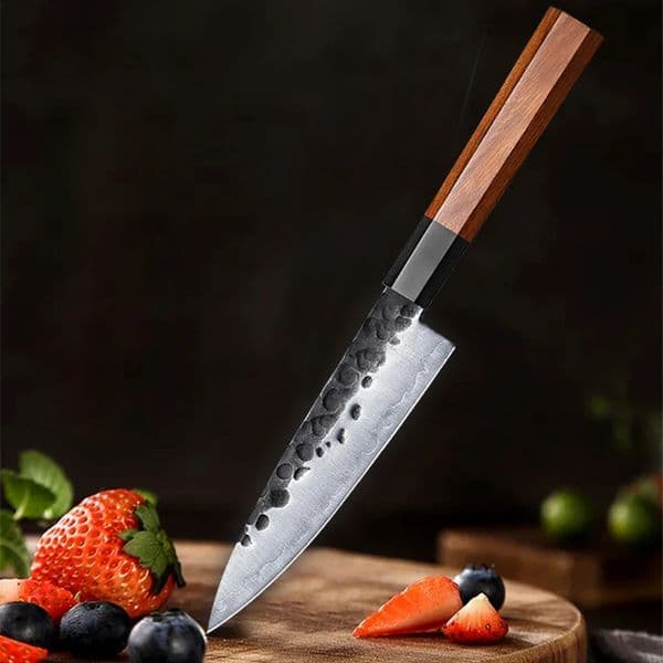 55 inch Japanese Petty Knife 3 Layers Composite Steel Chef Kitchen Utility Cooking Tool Paring Rosewood Handle 260520