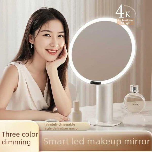 LED Makeup Mirror with Touch Control 3 Color Lighting Modes Adjustable Brightness Desktop Design for Dressing Room Daily MakeupT260520