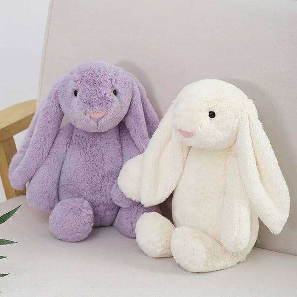 25/40cm Stuffed Toy Babies Sleeping Companion Cute Plush Long Ear Rabbit Doll Children's Gift New 26L0520