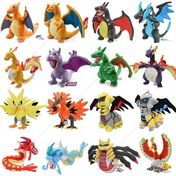Shiny Charizard XY Stuffed Plush Toy Eevee Mimikyu Cubone Pok Ball PelucheBirthday Kids GiftsChristmasAnime Character DollsL260520C3RO