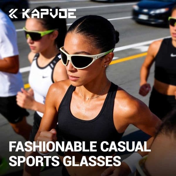 Kapvoe Fashion Retro Cycling Sunglasses Men Photochromic Cycling Glasses Mountain Running Hiking Eyewear Sports UV400 Goggles Z260520