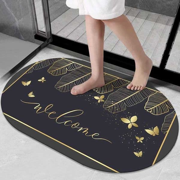 American diatom mud bathroom absorbent floor mat toilet door non-slip foot mat toilet foot matZHR260520