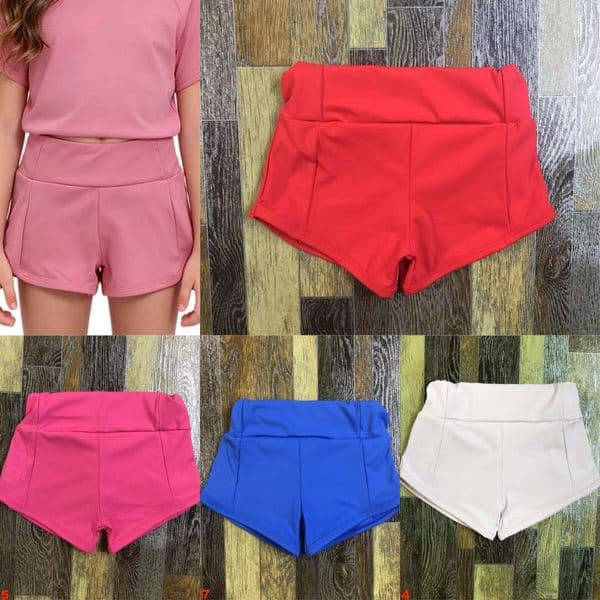 UU-L6108 Quick Drying Fashion Kids Yoga Shorts Athletic Running Short Pants with Pocket Slim Fit Fitness Training Shorts Loose High Waist Sport Shorts
