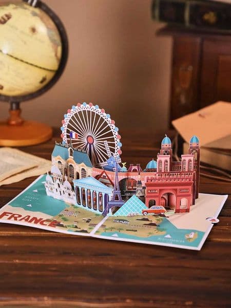 Paris Theme -Up Card Landmark Party Supplies L260520