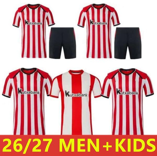 26 27 camiseta de Bilbao Soccer Jerseys GURUZETA BERENGUER MUNIAIN Athletic WILLIAMS JR Football shirt GARCIA VILLALIBRE Athletic Bilbao kids Sancet UNAI SIMON kit