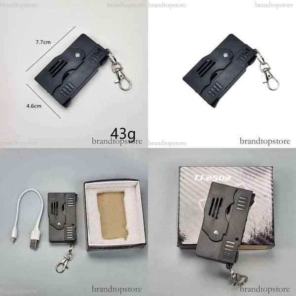 2026 ! New model knife 2502 lighting ub-s universal rechargeable outdoor power bank folding portable flashlight USB interface