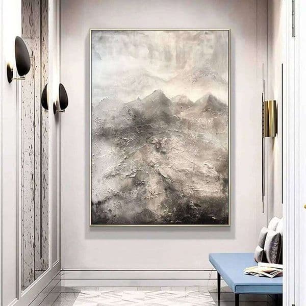 Mhemyo Original Abstract Hand Painted Textured Oil Painting on Canvas Large Landscape Modern Wall Art For Living Room Home Decor J260520