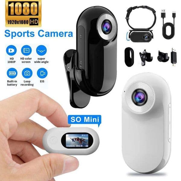 1080P Thumbcam Mini Sports Camera Portable Body Chest Fixed Motorcycle Pet Video HD DV Life Recorder 26L0520