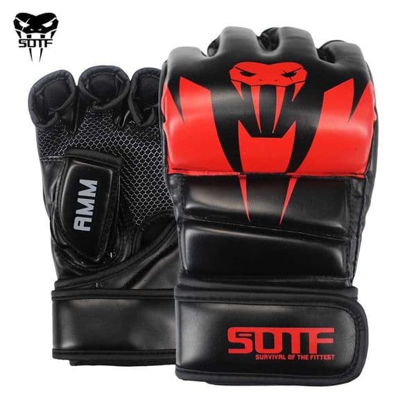 SOTF Adults MMA Venomous snake Multicolor Boxing gloves MMA Tiger Muay Thai gloves muay thai boxing fight glove Sanda pads box Z260520