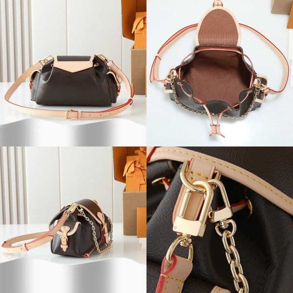 top quality Designer Shoulder Bags vintage chain unisex cowhide Hobo Fashion Luxury cowhide Ladies crossbody Tote 250815