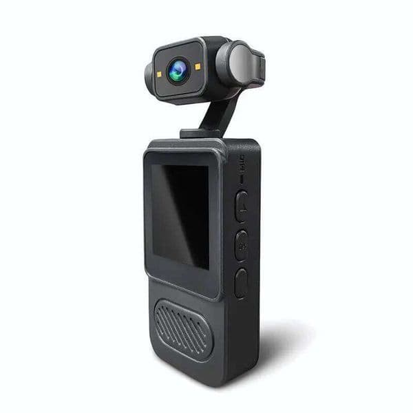 Black 1080P HD wearable sports POV camera 360 rotating lens clear windproof audio law enforcement recorder motorcycle black box 26L0520