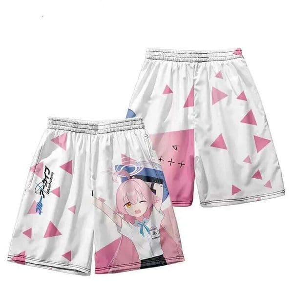 Takanashi Hoshino Blue Archive 3D Print Shorts Cartoon Anime Men's Beach Short Pants Summer 2025 New Women Sport Y2k Kids Bottom J260520