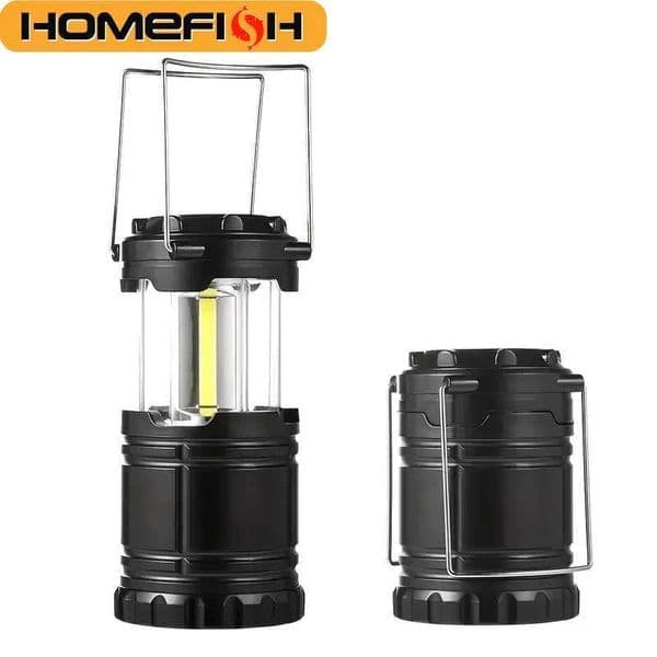HOMEFISH Camp Lamp Outdoor Tent Light Portable Lantern Multifunctional Emergency Light Battery Powered Without Batteries L260520