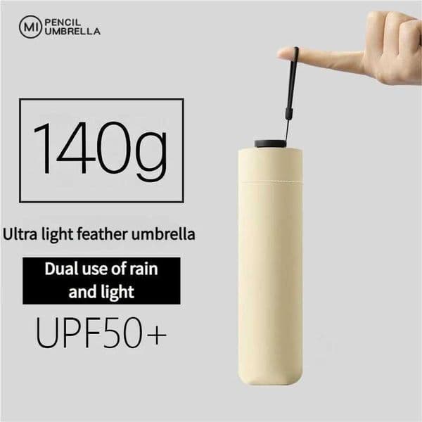 Ultra-Light 140g Portable Umbrella Unisex Compact UV Protection Sunshade High Aesthetic Dual-Purpose Sunny/Wet Weather Umbrella C260520