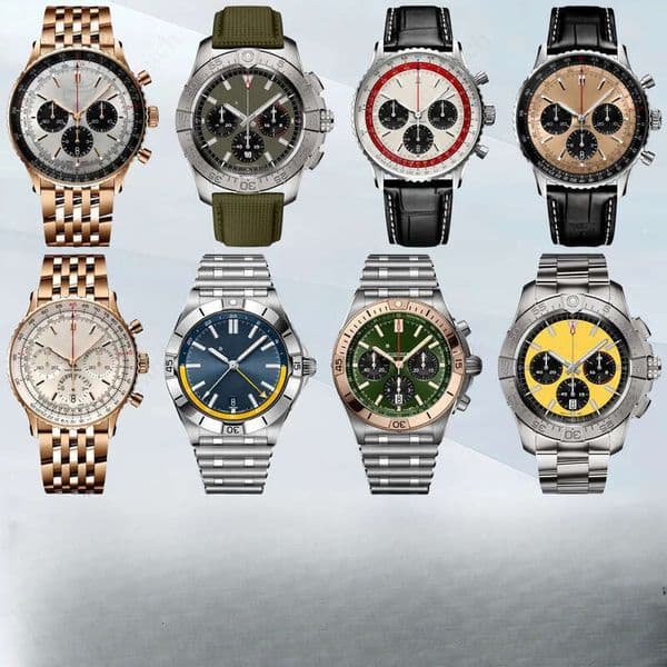 Watch Top Quality Superclone Chronograph Quartz Automatic Movement Luxury Mens Womens Designer Wristwatch With Box d5