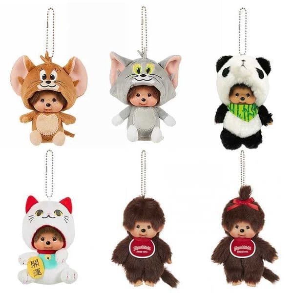 Pendant Keychain KAWaii Monkiki Keychains for Bags MONCHHICHI Doll Hanging Pendants CHIldrens Day Gifts C260520