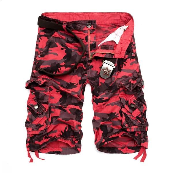 US Size 2026 Camouflage Loose Cargo Shorts Men Cool Summer Military Camo Short Pants Homme Cargo Shorts 260507