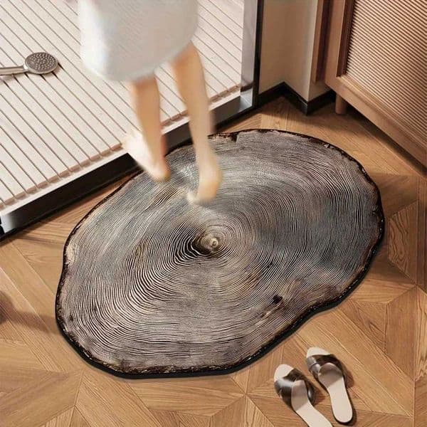 Special-shaped bathroom diatom mud floor mat toilet non-slip foot mat absorbent mat door mat entrance matZHR260520