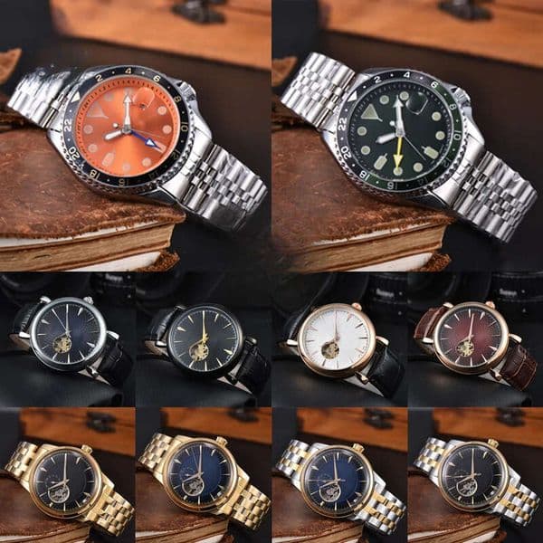 Watches mechanical Japan Movement Watch Presage Splash Waterproof Wristwatch Stainless Steel Strap Auto Date Analog Clock Montre 03