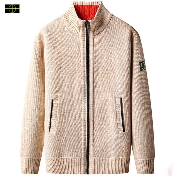 New plus size clothing, stones men's knitted sweater, spring and autumn casual jacket, islands men's thick sweater jacket, top -5-20