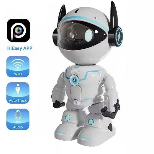 HiEasy APP Robot Camera Wifi 5MP Indoor Home Security Camera Night Vision Two Way Audio Auto Tracking Indoor Baby Monitor T260521