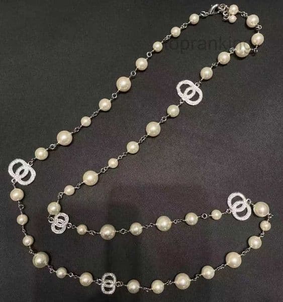 designer necklace luxury designer silver necklaces for women pearl sweater gold Long necklace Fashion gift Wholesale necklaces Jewelry