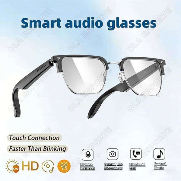 New Bluetooth Glasses Anti-Blue Light Sunglass Music Player Voice Assistant Outdoor Sports Smart Sunglasses For Men Women
