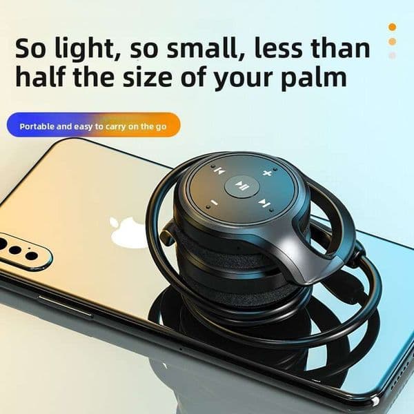 TWS Over-Ear Bluetooth Earphones, Sports Noise-Cancelling, Card-Insert Radio, Wireless Dual-Ear Headphones