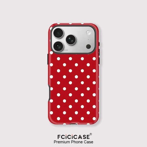 Fcicicase For Magsafe Phone Case for iPhone 17 Air 15 Pro Max 12 13 14 Pro Max 16 Plus 11 Circular Dots Hard Double-layer Cover Z260521