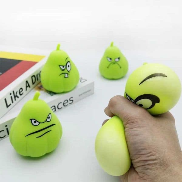 NEW Children or Adults Creative Japanese Melon Stress Relieving Wogua Pinching Music Releasing Ball Toy Z260521