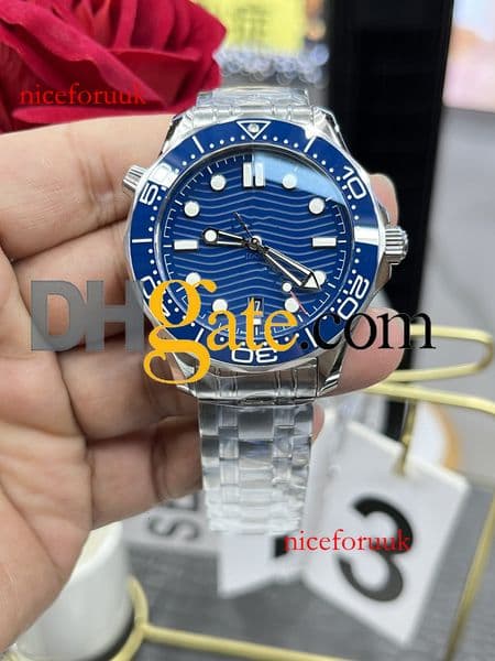 210.90.42.20.10.001 clone Men Quality Ceramic Top AAAAA Watches Mens Bezel Watch Super Automatic watch classic Luxury Mechanical Movement Blue 300 designer watch 760e
