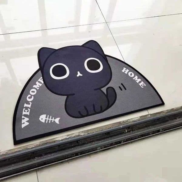 Semicircular Cartoon Door Mat Welcome Entrance Rugs for Home Small Carpet for Bedroom Bathroom Floor Doormats Non-Slip Pet PadsT260521