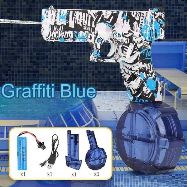 New Summer Water guns Electric Pistol Shooting Toy Full Automatic Outdoor Beach Gun Summer Water Toy For Kids Boys Girls AdultsT260521