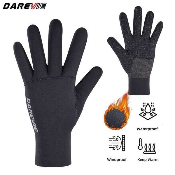 DAREVIE Cycling Winter Windproof Waterproof Anti Slip Thermal Comfortable Shockproof MTB Road Outdoor Sport Gloves 26W0521