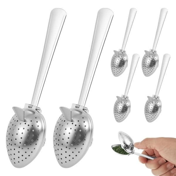 Stainless Steel Tea Strainer Tea Ball Infuser Filter Fine Mesh Tea Infuser Spoon Reusable Loose Leaf Strainer Bag Brew Herb Tea 260520