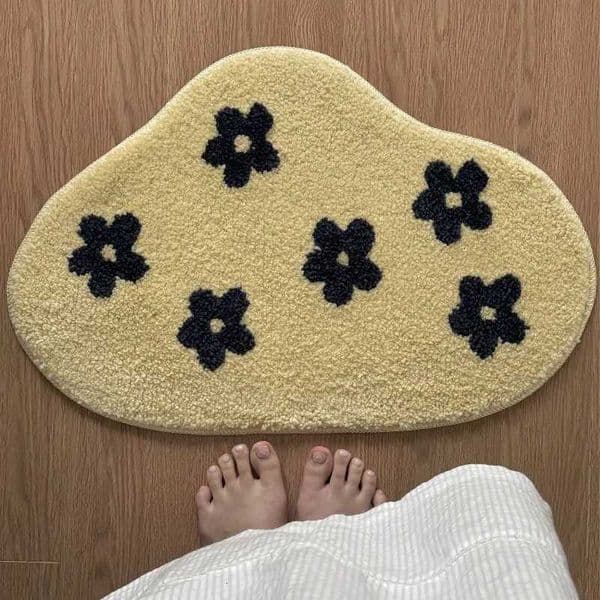 Imitation cashmere cartoon absorbent foot padT260521