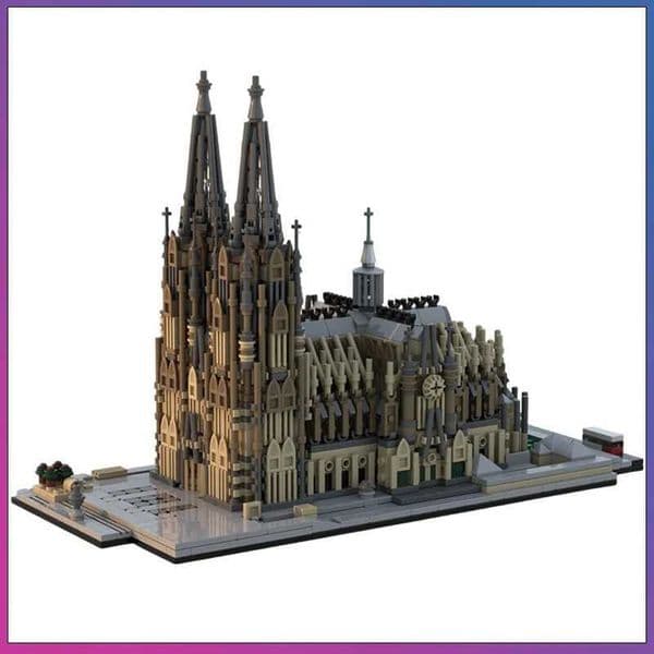 2067PCS MOC Cologne Cathedral City Gothic Church Architecture Model Building Blocks Bricks Creative Assembly Toy Adult Boy GiftJ260521