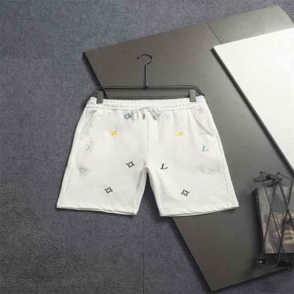 Men's Plus Size Pants Round neck embroidered and printed polar style summer wear with street pure cotton h6520s8