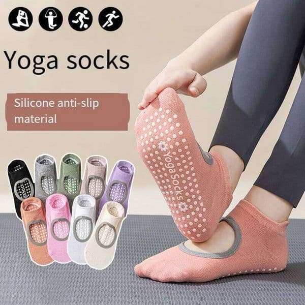 Unisex women's grip Prati yoga socks, anti slip socks suitable for dance sports 26L0521