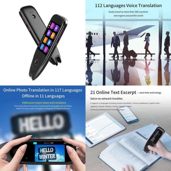 Dictionary Translation Scanner Reading Translator Device Multilingual Scanner Noise Reduction Recording Pen Support 112Languages Z260519