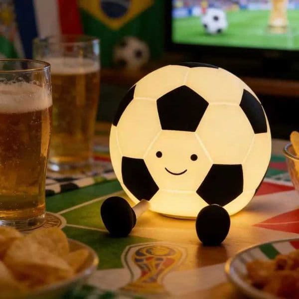 2026 Football LED Night Light Touch Sensor Cartoon Nightlights Silicone Soccer-watching Companion Football Cup L260521