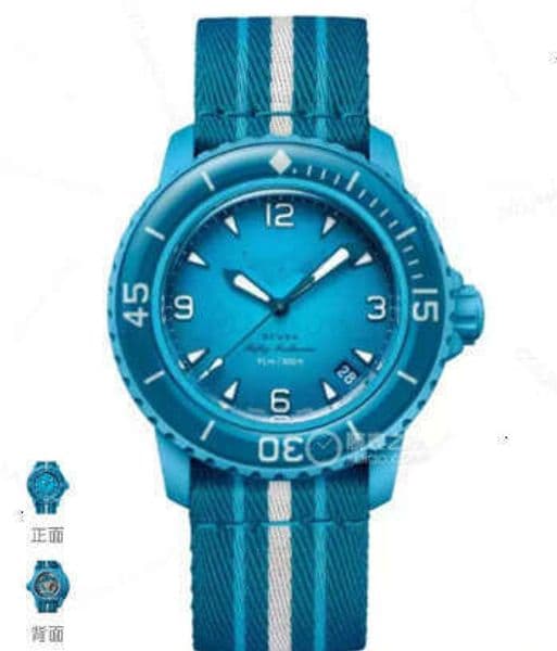 1:1 moisanite iced out blancpaine watch Super Clone Moissanite Women Iced Out for Men Hip blancpaine swach Hop Automatic nical Pass test Watch 695