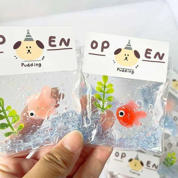 1Pc Goldfish Squishy Toy Slow Rebound Water Bead Stress Ball Super Soft Bubble Squeeze Sensory Fidget Toy Gift Z260521