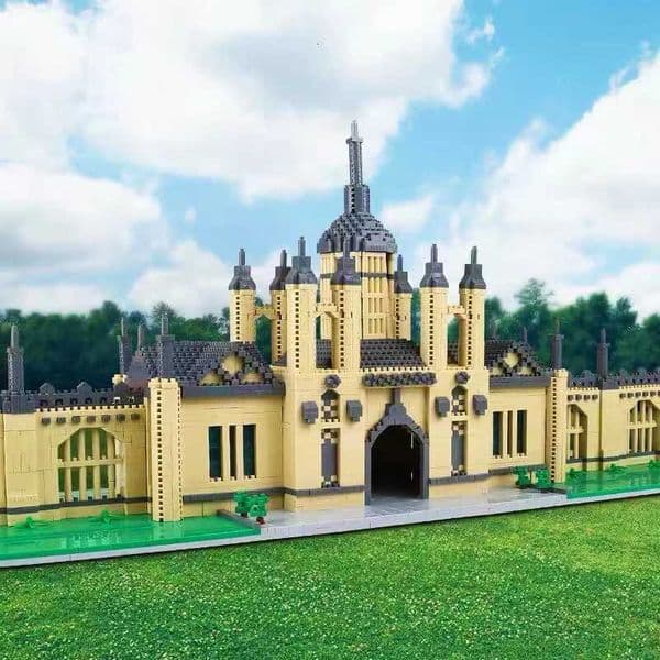 Street View Oxford Britain Cambridge University Castle Micro Building Blocks Idea City Architecture School Bricks Toys For KidT260521
