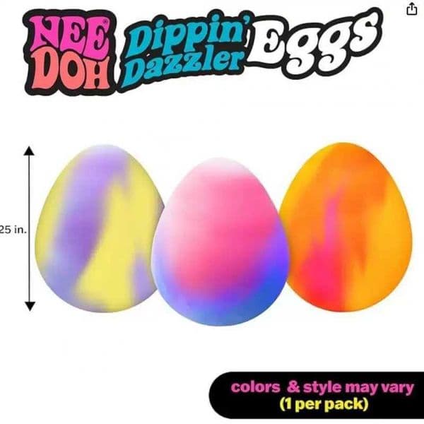 Dippin egg Color Dazzler changing Egg Easter egg revival holiday stress relief toy soft rubber vinyl and kneading music Z260601