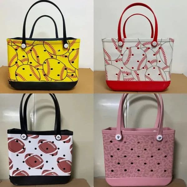 2026 US STOCK perfume Designer Summer Beach Bags XL Waterproof Woman Eva Tote Large Shopping Basket Washable Silicone Bogs Purse Eco Jelly Candy Lady cologne Ha 1011